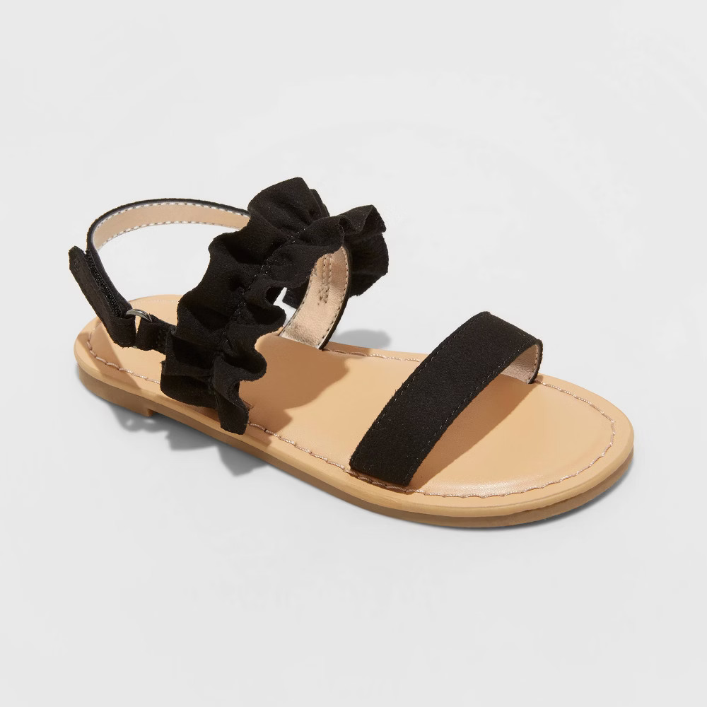 Toddler Girls' Dita Sandals - Cat & Jack Black 7 | Target