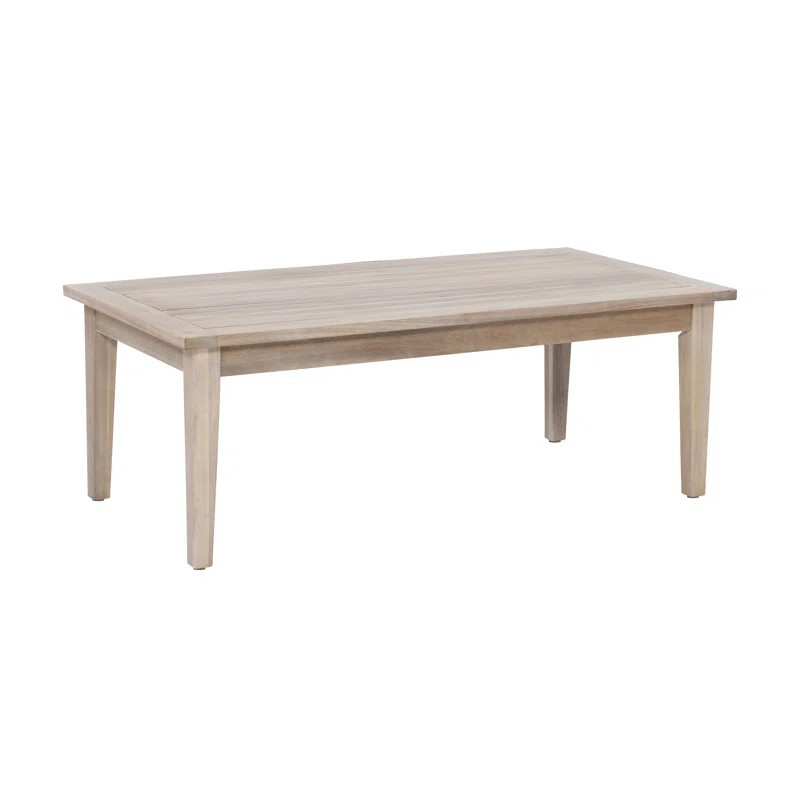 Amina Outdoor Solid Wood Acacia Rectangular Coffee Table | Wayfair North America