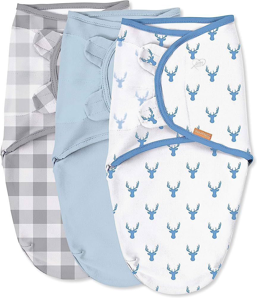 SwaddleMe Original Swaddle – Size Small, 0-3 Months, 3-Pack (Oh Deer) | Amazon (US)