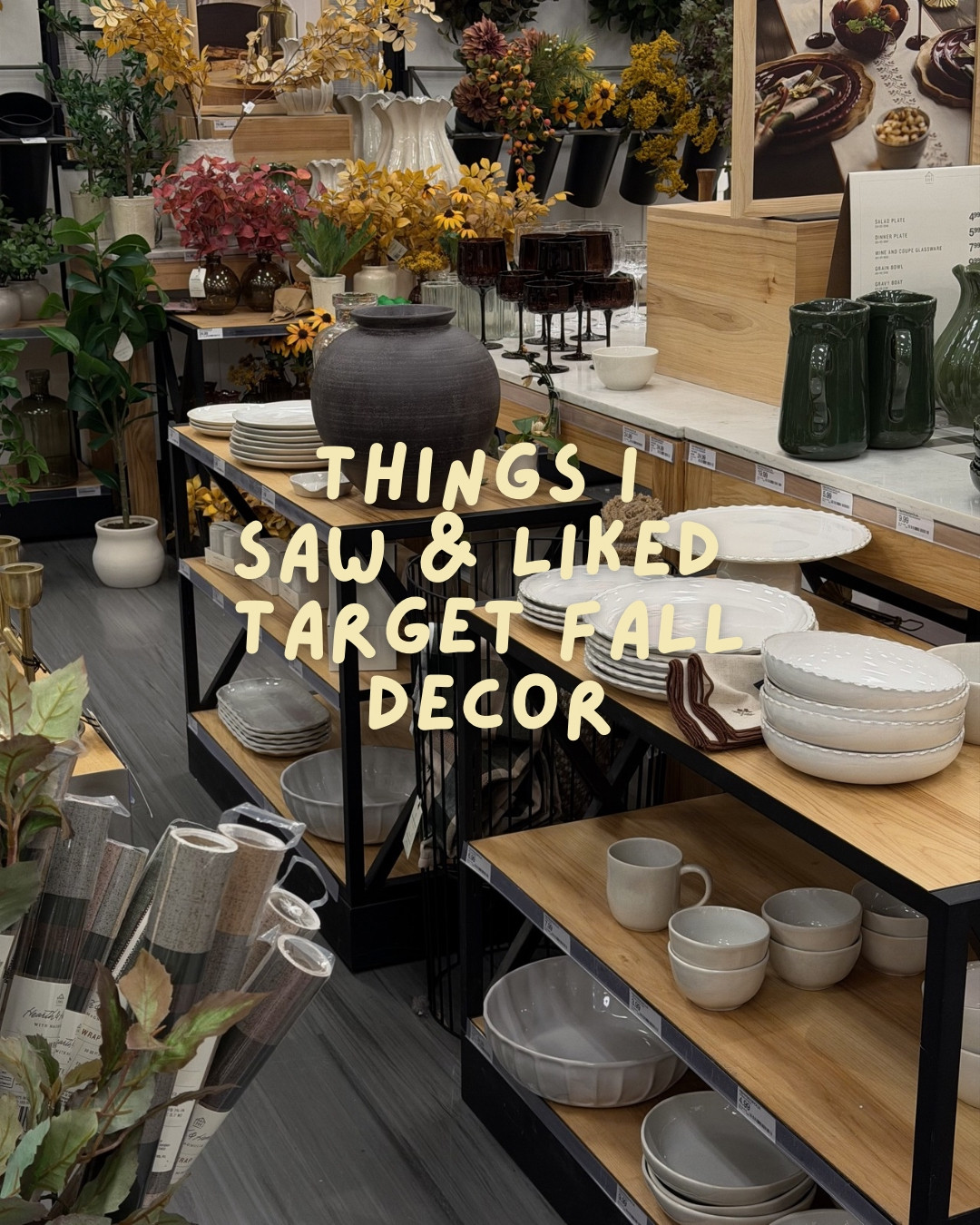 what i saw & liked at target last week! if i could buy it all i would lol 🤪🍂 
⁠
⁠
#targethaul #targetfalldecor #targetfinds #fallhome #affordablehomedecor  

 #LTKSeasonal #LTKHome