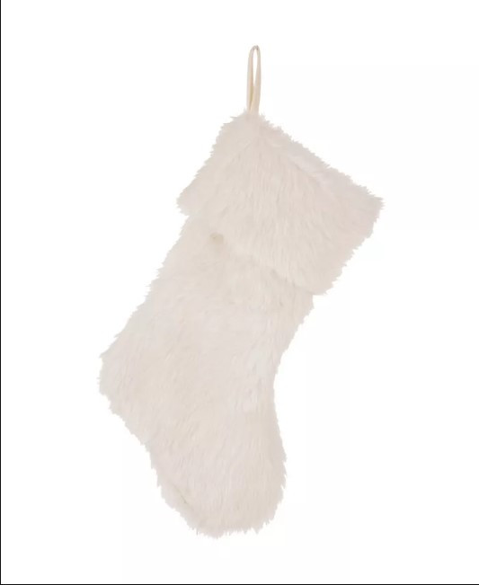 Glitzhome 21″ L Plush Christmas Stocking | Walmart (US)