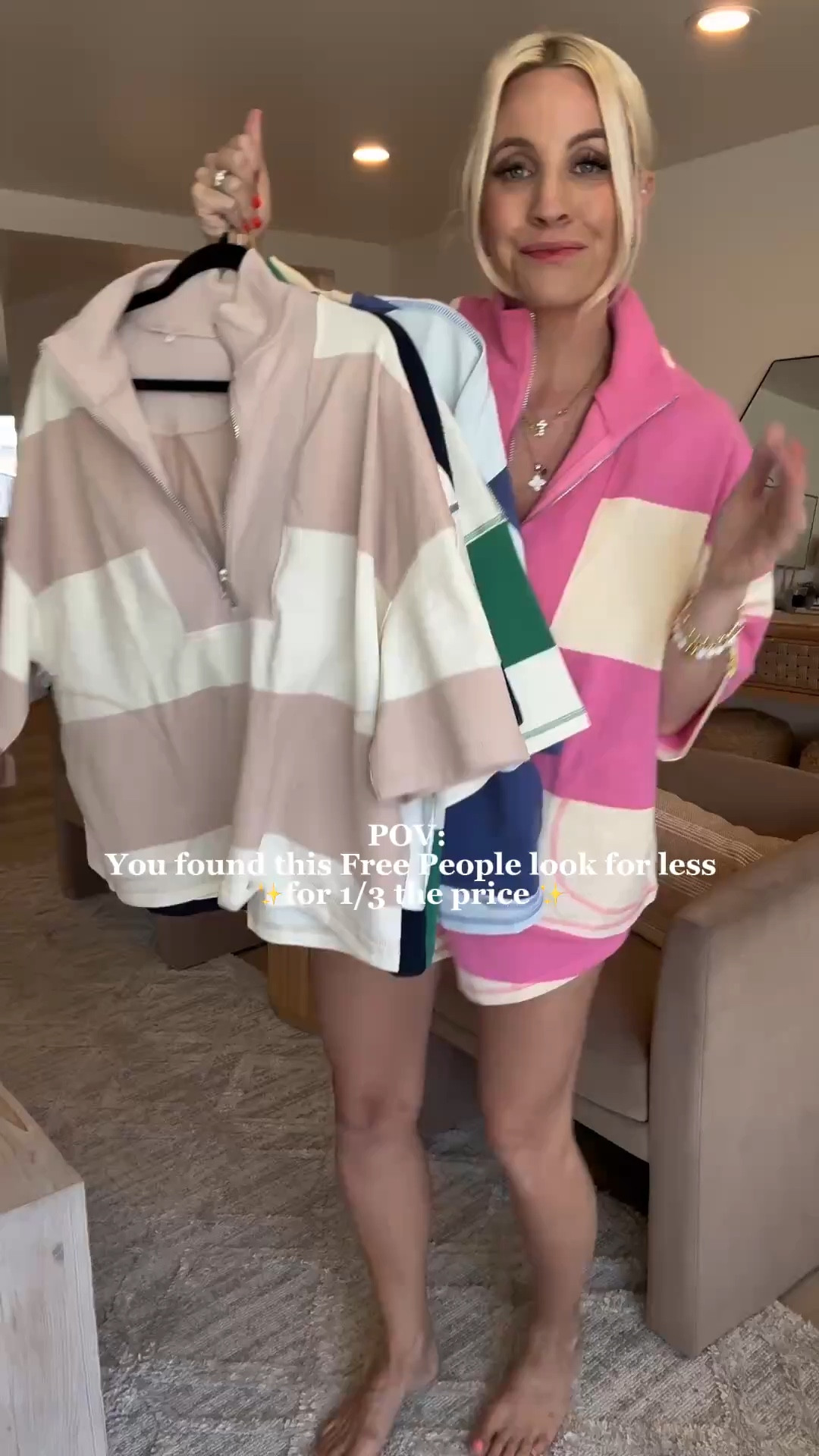 Free people look for less set you will want in several colors 😍 I did a medium and it has a great fit. Great quality, pockets in the top and shorts. From Amazon!
