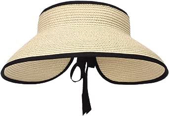 MK MATT KEELY Large Beach Straw Sun Hats Women Foldable Wide Brim Hat for Ladies Visor Cap Bucket... | Amazon (UK)