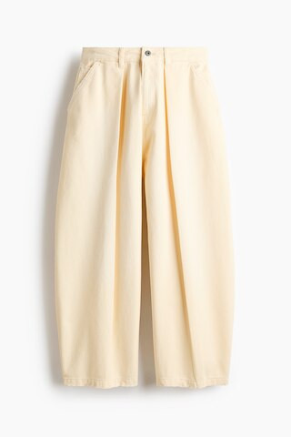 H & M - Barrel Leg Regular Waist Jeans - Gelb - Damen | H&M (DE, AT, CH, NL, FI)