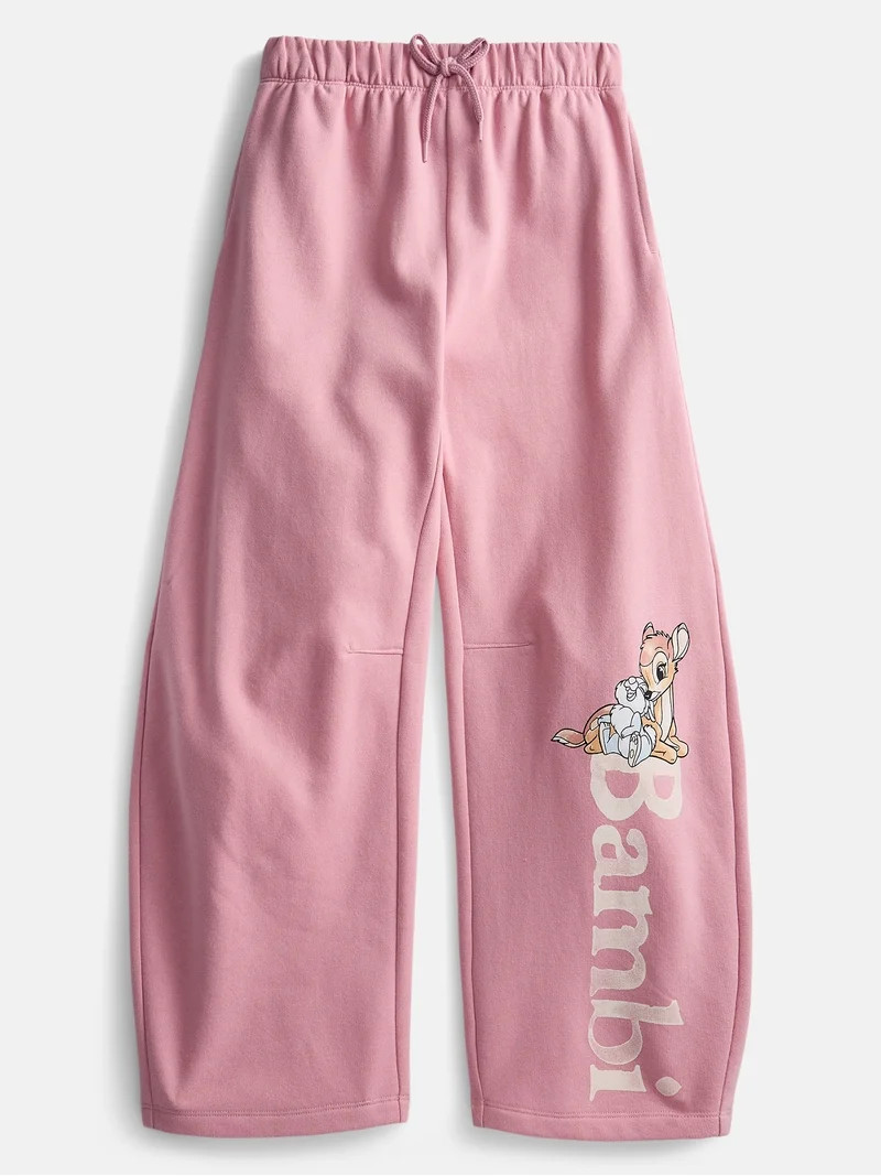 Disney Bambi Girl\u2019s Fleece Barrel Pants, Sizes 4-16 | Walmart (US)