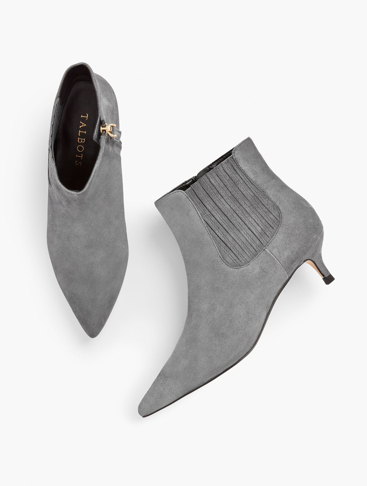 Iona Suede Ankle Boots | Talbots