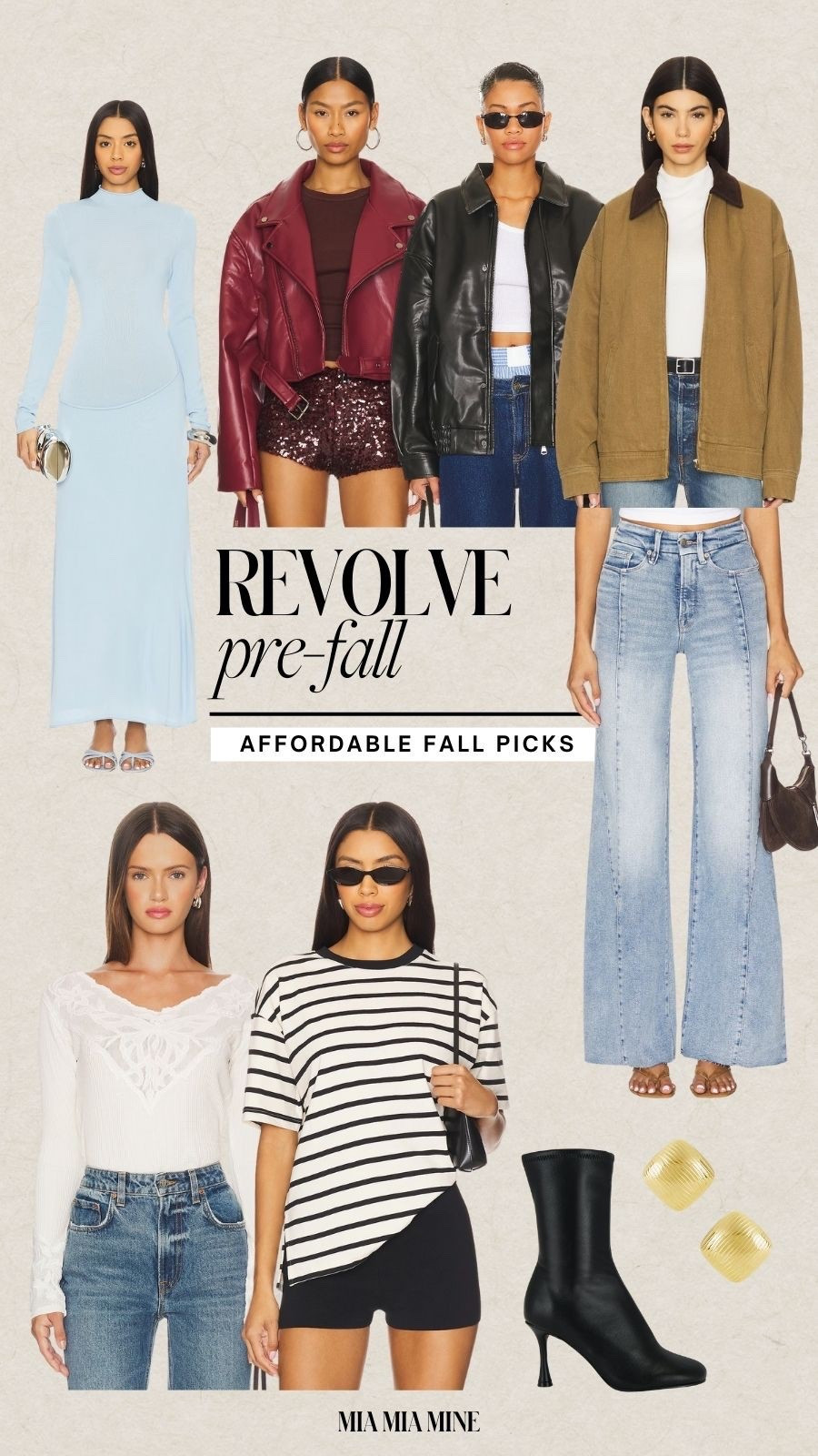 Revolve fall fashion picks, wide leg jeans, fall jackets, bomber jackets, barn jacket, moto jacket, Steve Madden booties

#LTKStyleTip #LTKSeasonal #LTKFindsUnder100