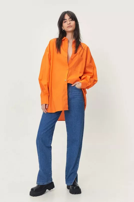 Oversized Poplin Shirt | Nasty Gal (US)