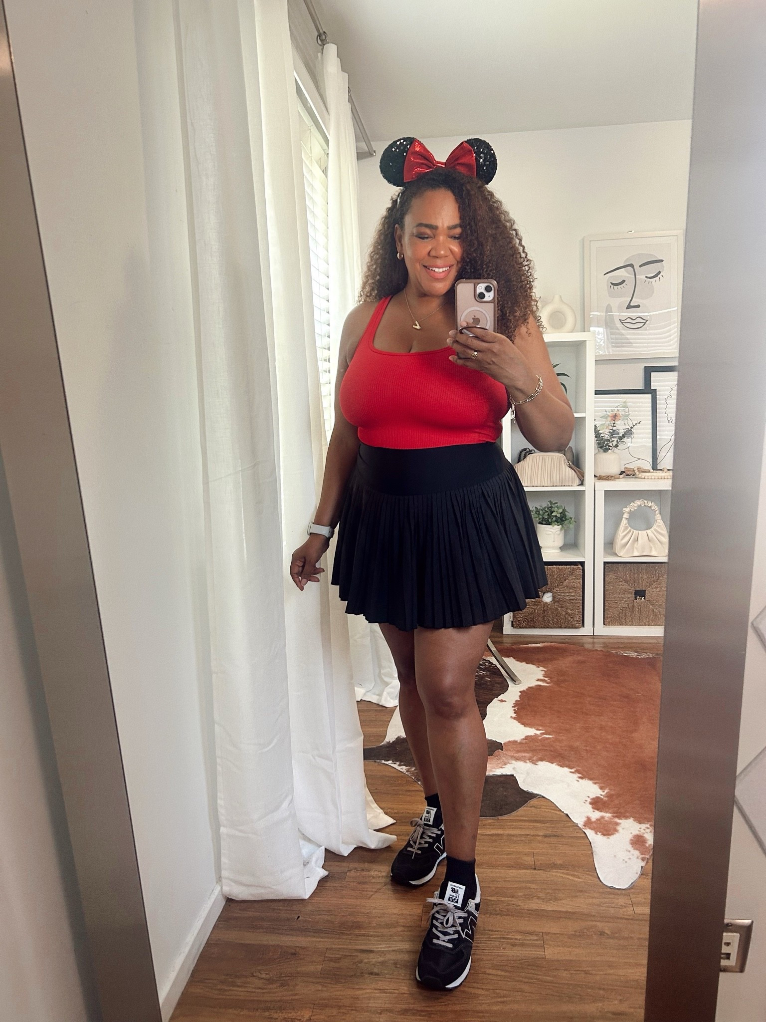 Disneyland 🐭 Day Outfit for Curves ❤️! Bodysuit size l and skort xl.

#LTKootd #LTKMidsize #LTKOver40