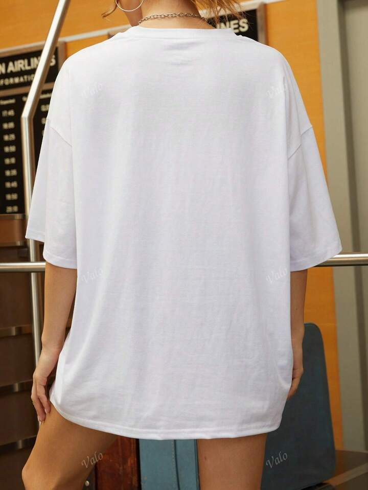 Summer Loose Casual T-Shirt "I Am Really A Girl", Showcases Your Confidence And Unique Charm! | SHEIN