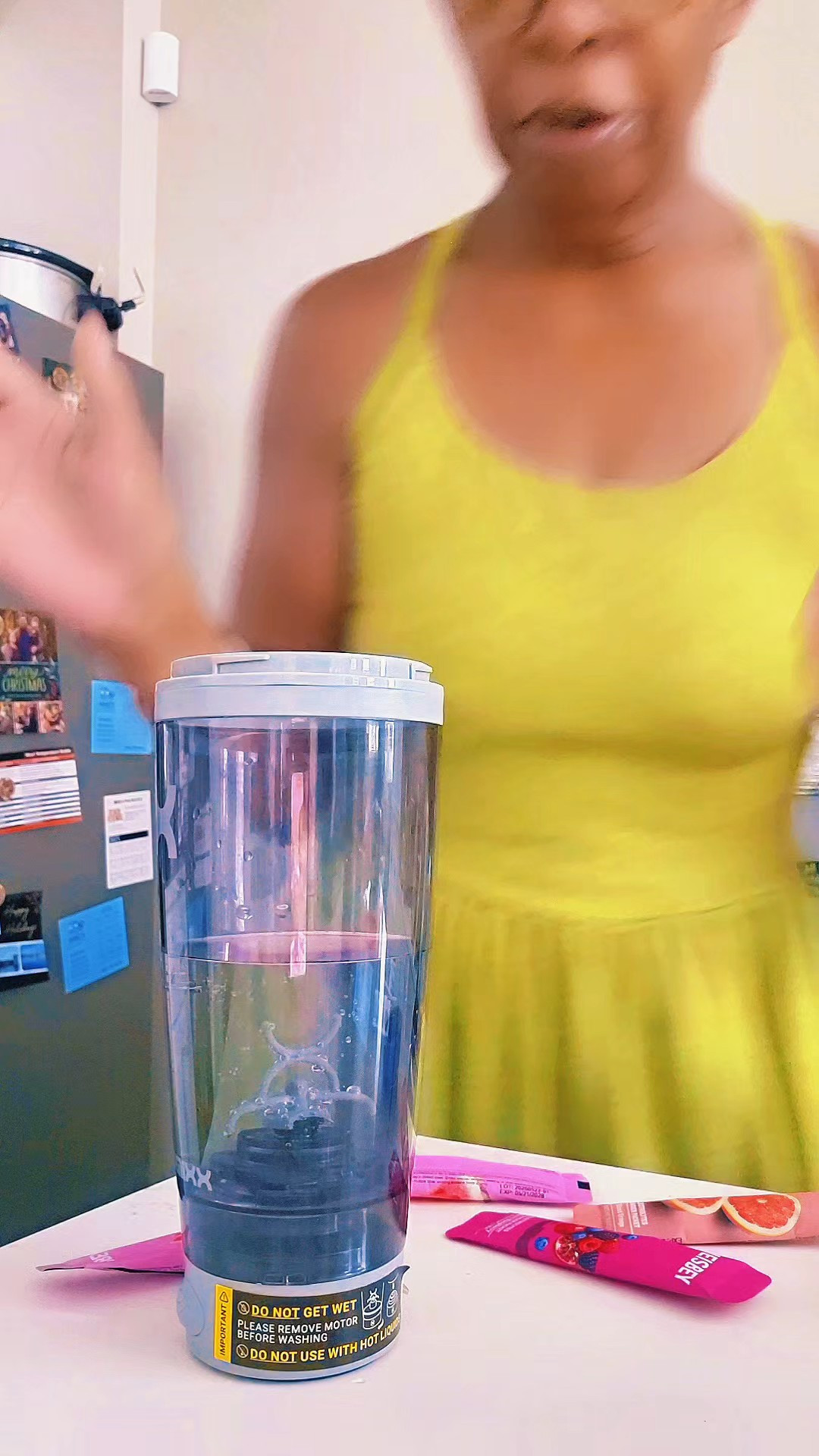 Little upgrades can make sticking to healthy habits a little easier. 💙 I've been loving this electric shaker bottle with my electrolyte packets as part of my workout routine. Simple, convenient, and easy to grab before or after the gym.

#LTKOver40 #LTKActive