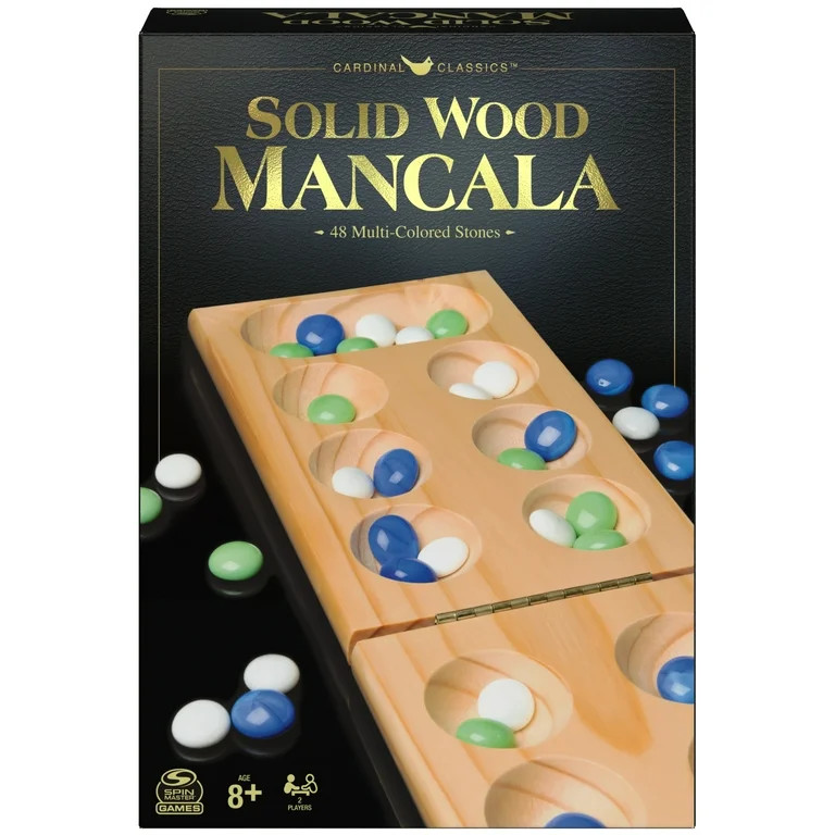 Mancala Strategy Board Game with Wood Board, for Adults and Kids Ages 8 and up | Walmart (US)