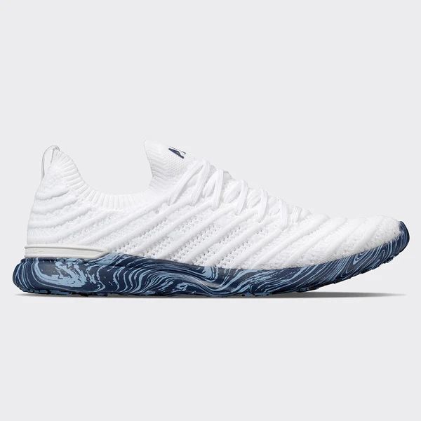 Women's TechLoom Wave White / Ice Blue / Marble | APL - Athletic Propulsion Labs
