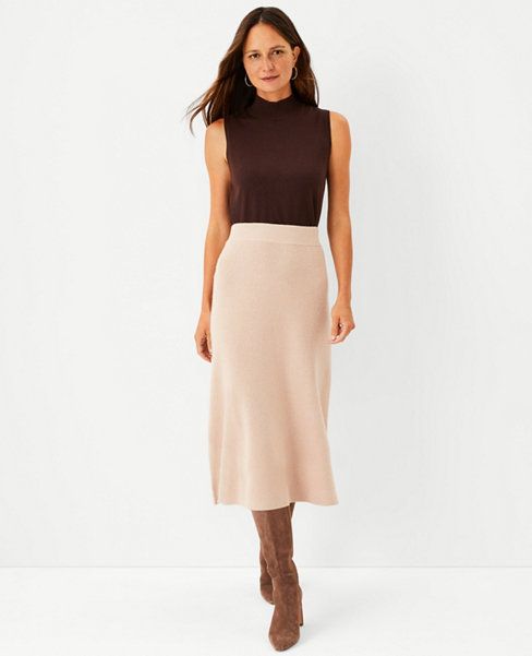 Ribbed Full Sweater Skirt | Ann Taylor (US)