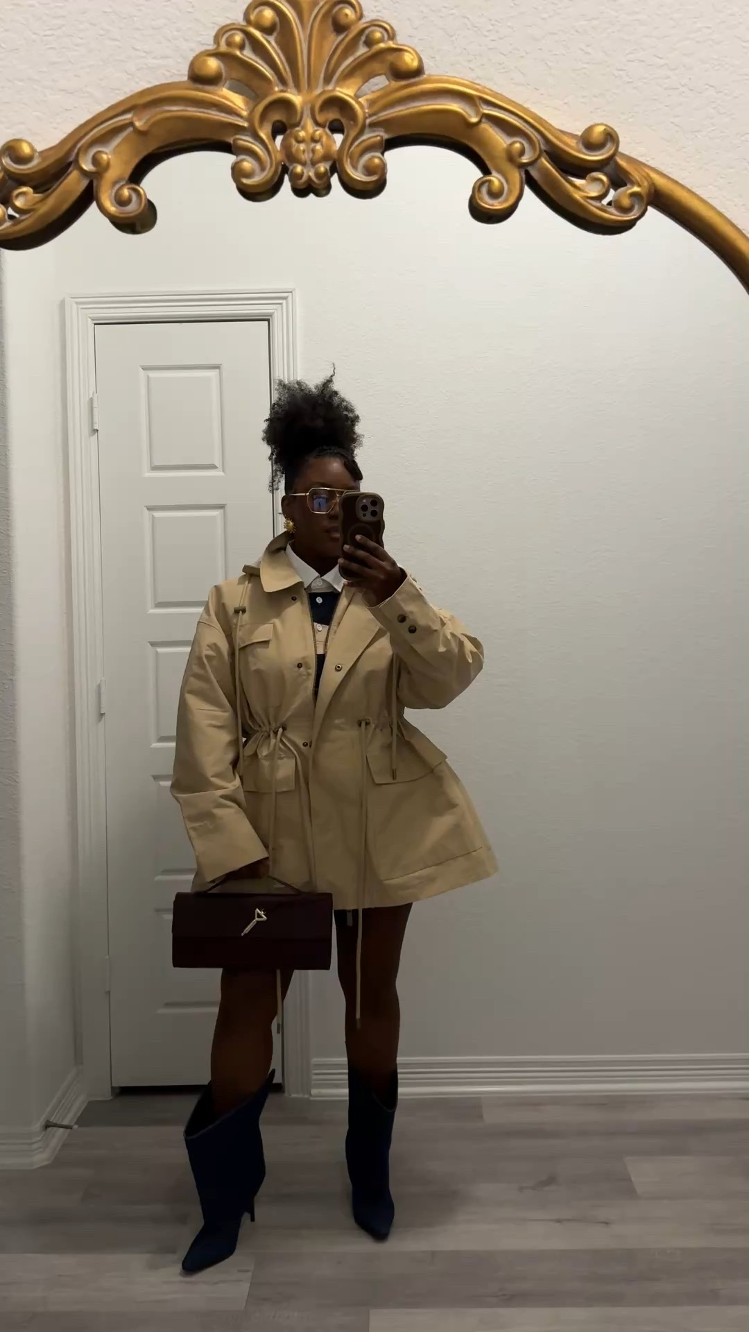 Wearing a trench as a dress