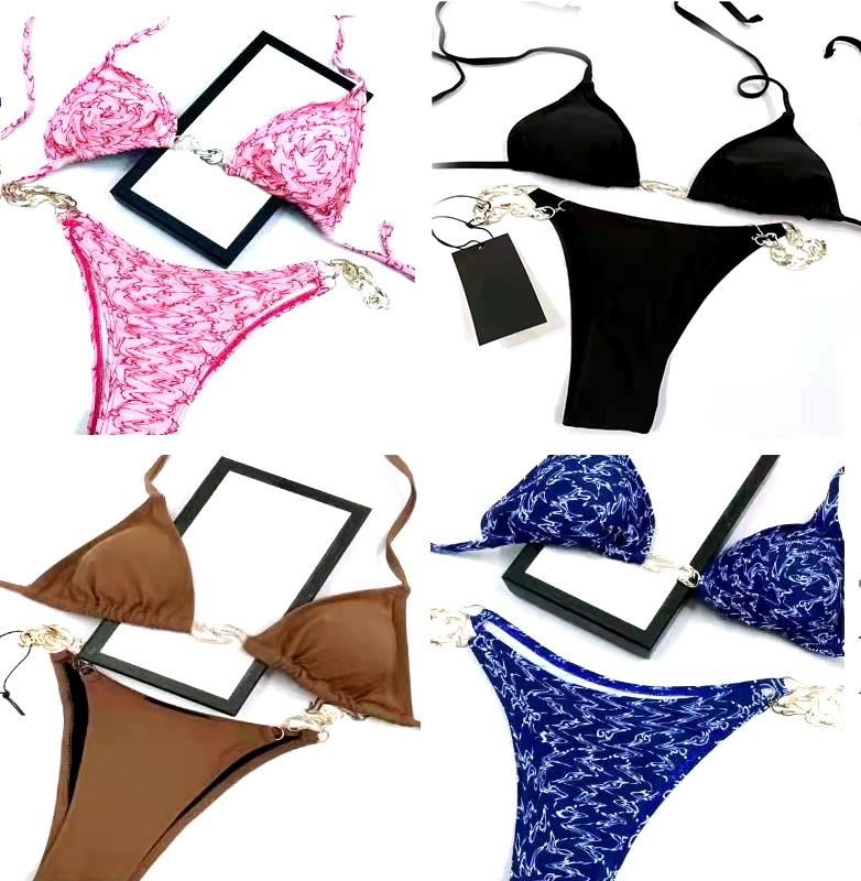 Designer Bikini Swim Suit Women Sexy Swimsuit Ladies Backless Split Letter Multicolors Summer Tim... | DHGate