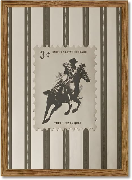 Vintage Western Wall Art, Striped Rodeo Wall Decor Southwest Cowboy Poster Canvas Prints, Retro S... | Amazon (US)