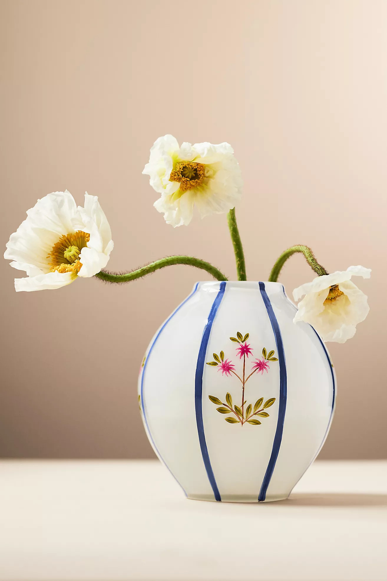 Joanne Floral Glass Vase | Anthropologie (US)