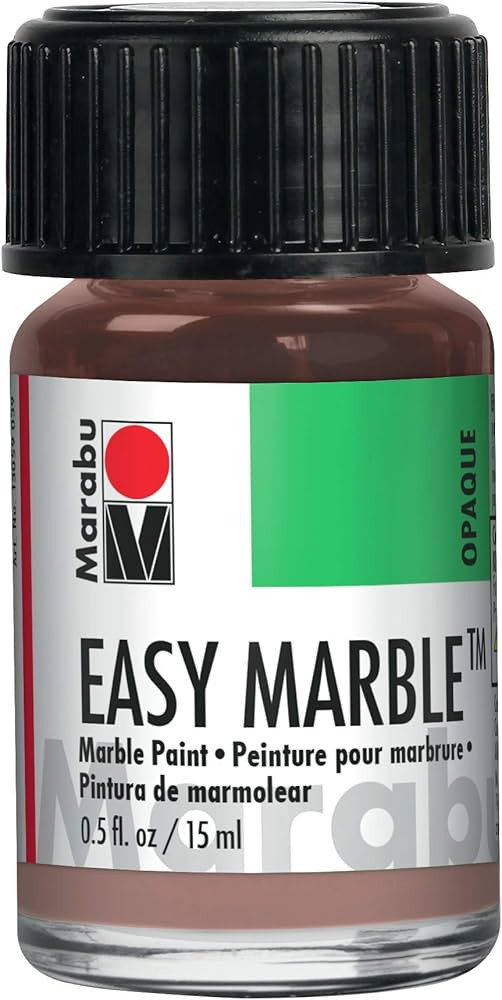 Marabu Easy Marble Paint - Taupe - Hydro Dipping Paint for Tumblers, Ceramic, Paper, Glass, and M... | Amazon (US)