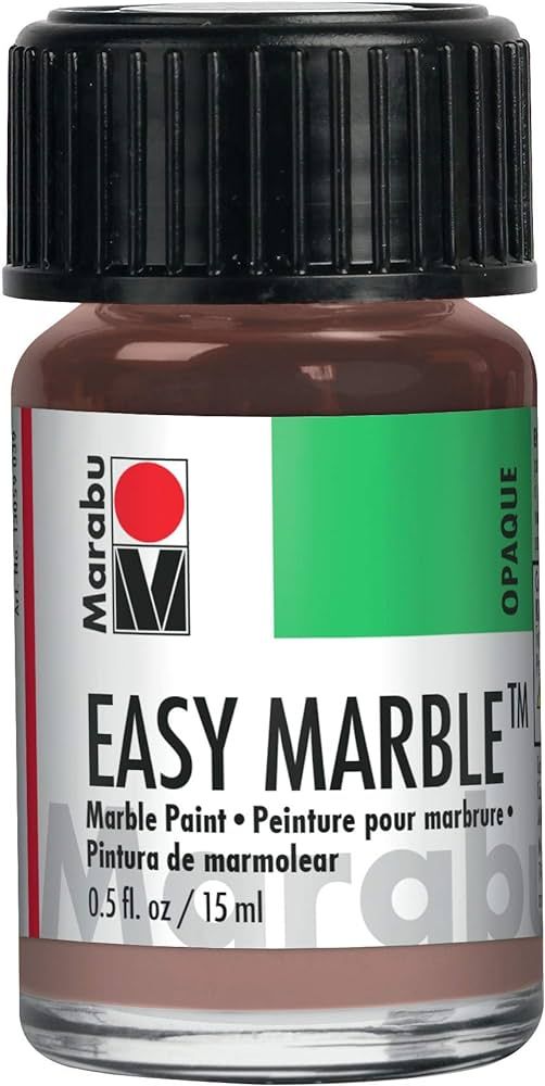 Marabu Easy Marble Paint - Taupe - Hydro Dipping Paint for Tumblers, Ceramic, Paper, Glass, and M... | Amazon (US)