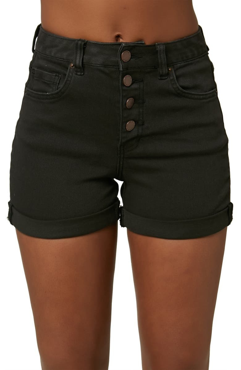 Kelsey High Waist Rolled Cuff Denim Shorts | Nordstrom