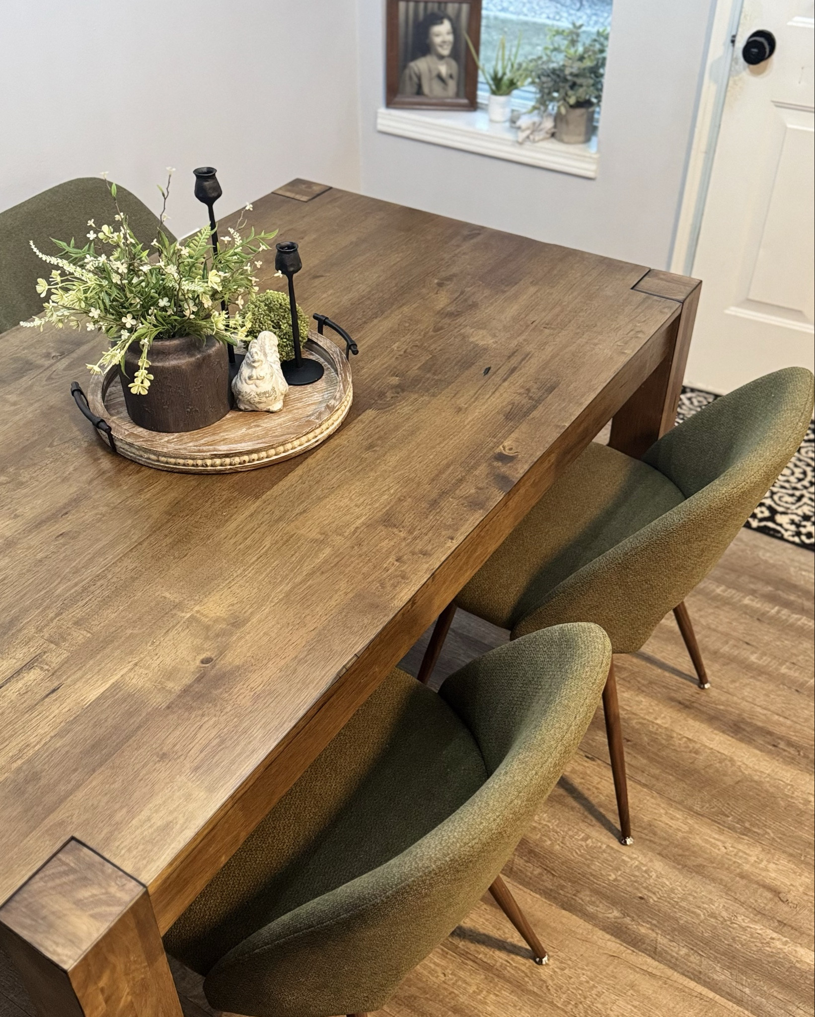 Better Home and Garden from Walmart Bryant Dining Table is absolutely beautiful!! Very heavy and sturdy! Looks perfect with my New Kitchen Chairs from wayfair… #diningtable #walmarthomefinds #betterhomeandgarden #wayfair #olivegreendiningroomchairs 

#LTKHome