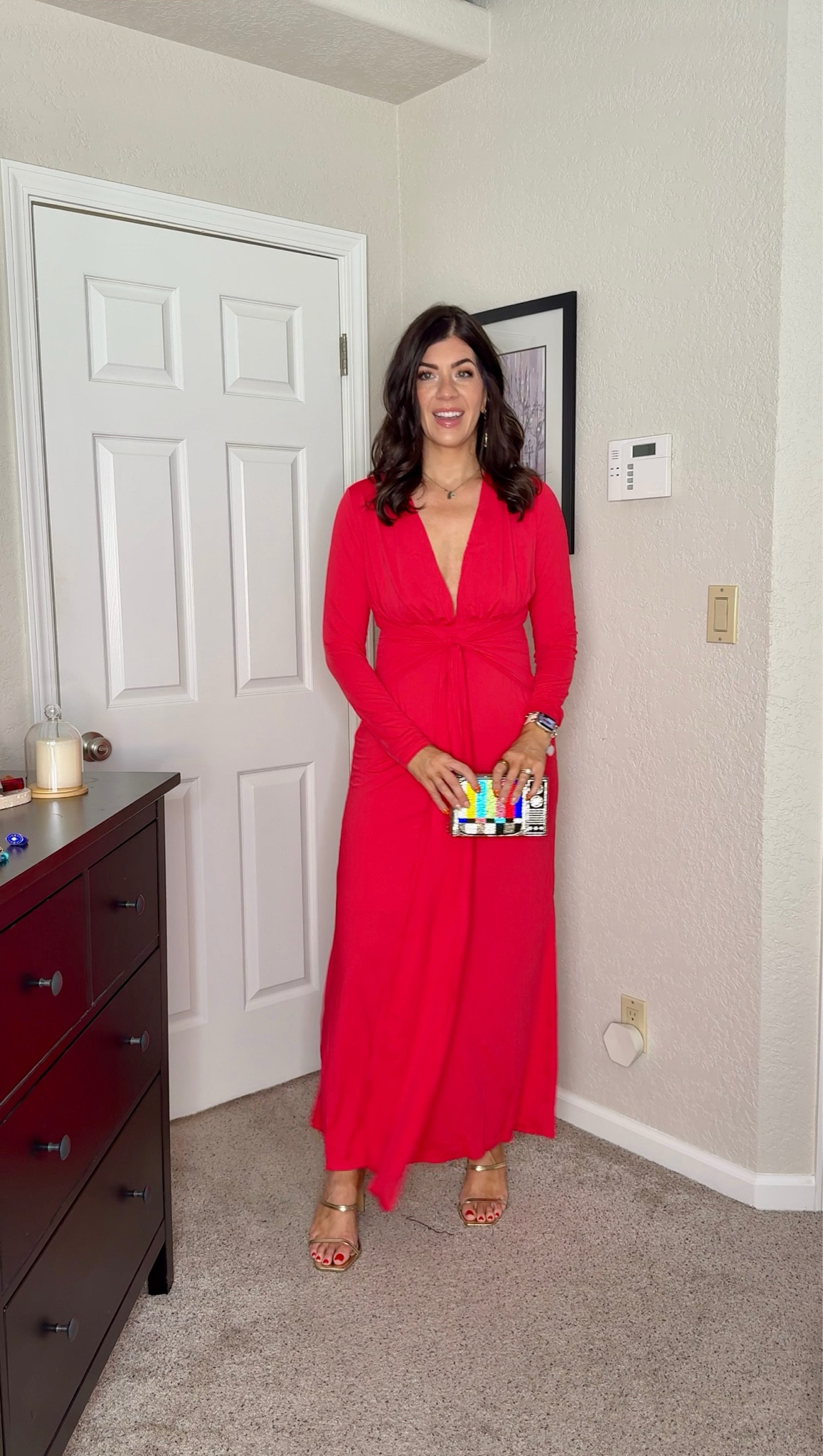 In a large in the long sleeve wedding guest dress 

midsize wedding guest dress, midsize dresses, fall wedding, fall dresses, wedding dress code, formal dresses, semi formal dresses, curvy dress, wedding guest style, size 8 style, size 10, midsize fall, trending fall style, 

#LTKWedding #LTKFindsUnder50 #LTKMidsize