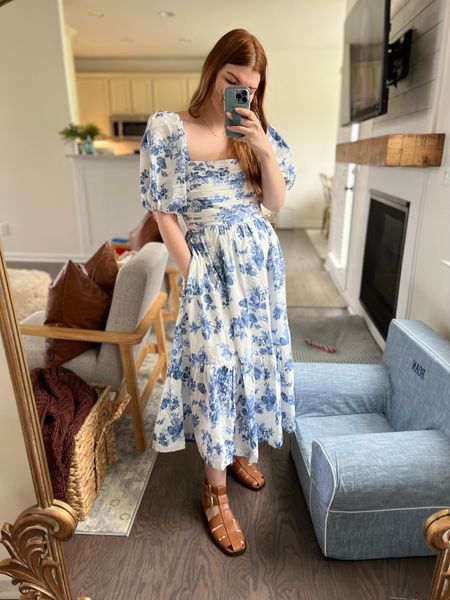 My dress and shoes from my order last weekend came in and I am in love! I got a medium in the dress and will be getting more colors/prints. This dress feels designer! 

The shoes are designer quality for $150. This is my favorite shoe brand! 10/10 recommend.

Easter outfit idea, fisherman sandals, spring outfit ideas 


#LTKSeasonal #LTKstyletip