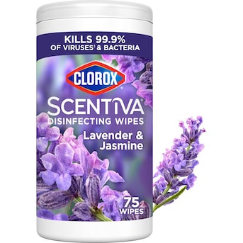 Clorox Scentiva 75 -Count Lavender Jasmine Disinfectant Wipes All-Purpose Cleaner | Lowe's