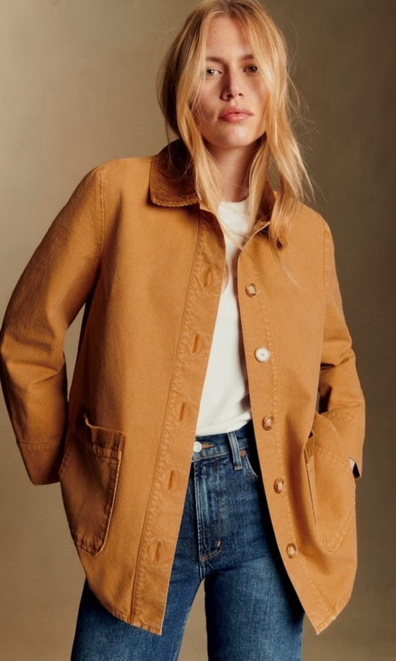 Shop this Sezane denim parka with a contrasting collar today. It’s the perfect jacket for apple picking this season. Limited sizes left! 

Brown jacket 
Sezane clothing 
Sezane jacket 
Parkas for women 
Utility jacket for women 
Women’s jackets 
Minimalist style 
Minimalist jacket 
Women’s outerwear 
Neutral jacket
Fisherman aesthetic 
Denim parka
Parka outfit 
Parka jacket 
Parka jacket outfit 
Parka coat 
Fall outfit for women 
Fall outfit ideas 
Fall outfit aesthetic 

#LTKStyleTip #LTKSeasonal