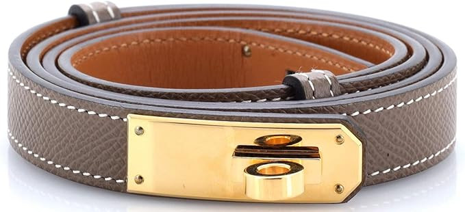 Amazon.com: Hermes, Pre-Loved Kelly Belt Leather Thin, Gray : Luxury Stores | Amazon (US)