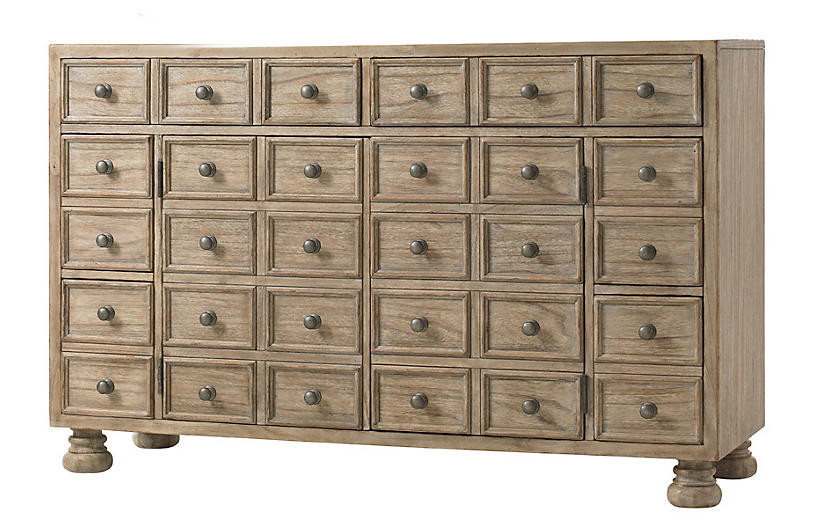 Brandon 58" Media Console, Driftwood | One Kings Lane