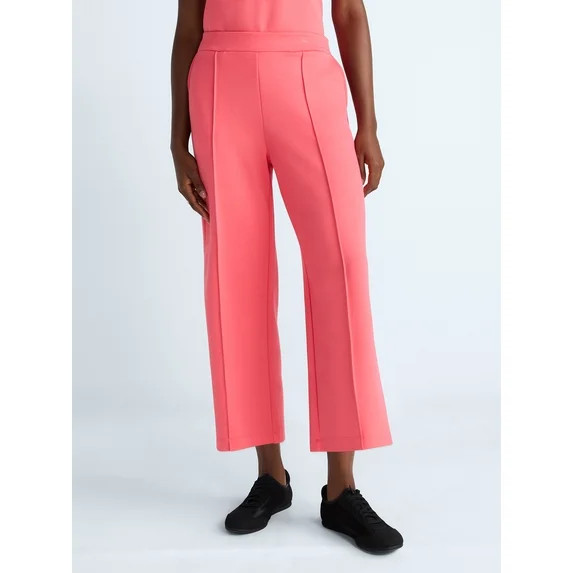 Scoop Women's and Women's Plus Scubaknit Cropped Seamed Pants, 24'' Inseam, Sizes XS-4X | Walmart (US)