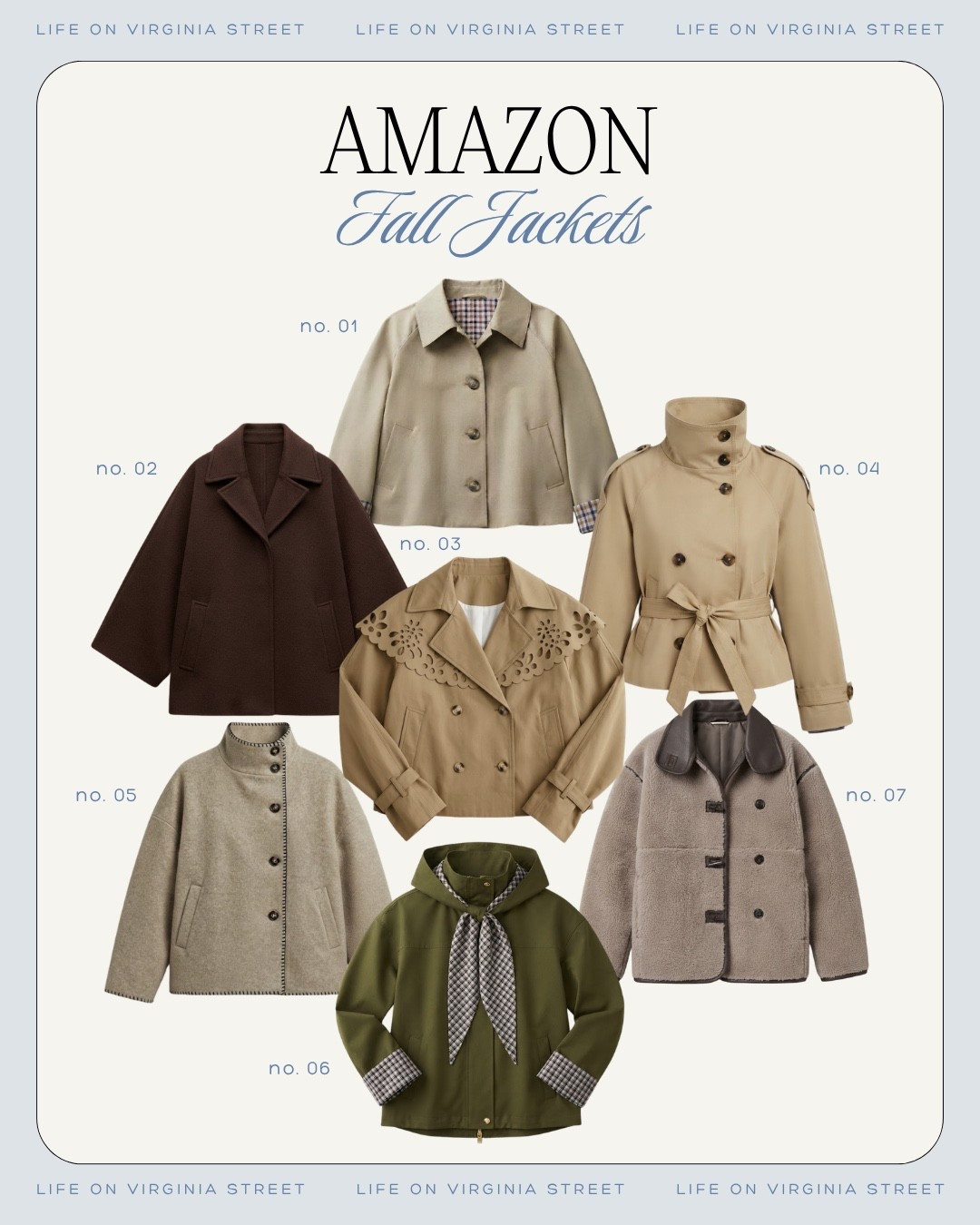 Amazon fall jackets! 🙌🏼

Amazon fall jackets, Amazon fall jackets for women, Amazon fall fashion, Amazon fall fashion finds, Amazon fall clothing, Amazon fashion finds, fall jackets for women, women's fall jackets, fall coats for women, affordable fall jackets, lightweight fall jackets, casual fall jackets, fall outerwear, fall jacket outfit ideas, fall layering pieces, barn jacket women, quilted barn jacket, corduroy collar jacket, utility jacket women, chore jacket women, field jacket women, suede jacket women, faux suede jacket, leather jacket women, faux leather jacket, bomber jacket women, denim jacket women, oversized denim jacket, quilted jacket women, puffer jacket women, fleece jacket women, sherpa jacket women, trench coat women, cropped trench coat, wool blend jacket, sweater jacket, shacket women, plaid jacket women, chocolate brown jacket, olive green jacket, tan jacket, fall wardrobe essentials, fall fashion trends 2026, designer look for less