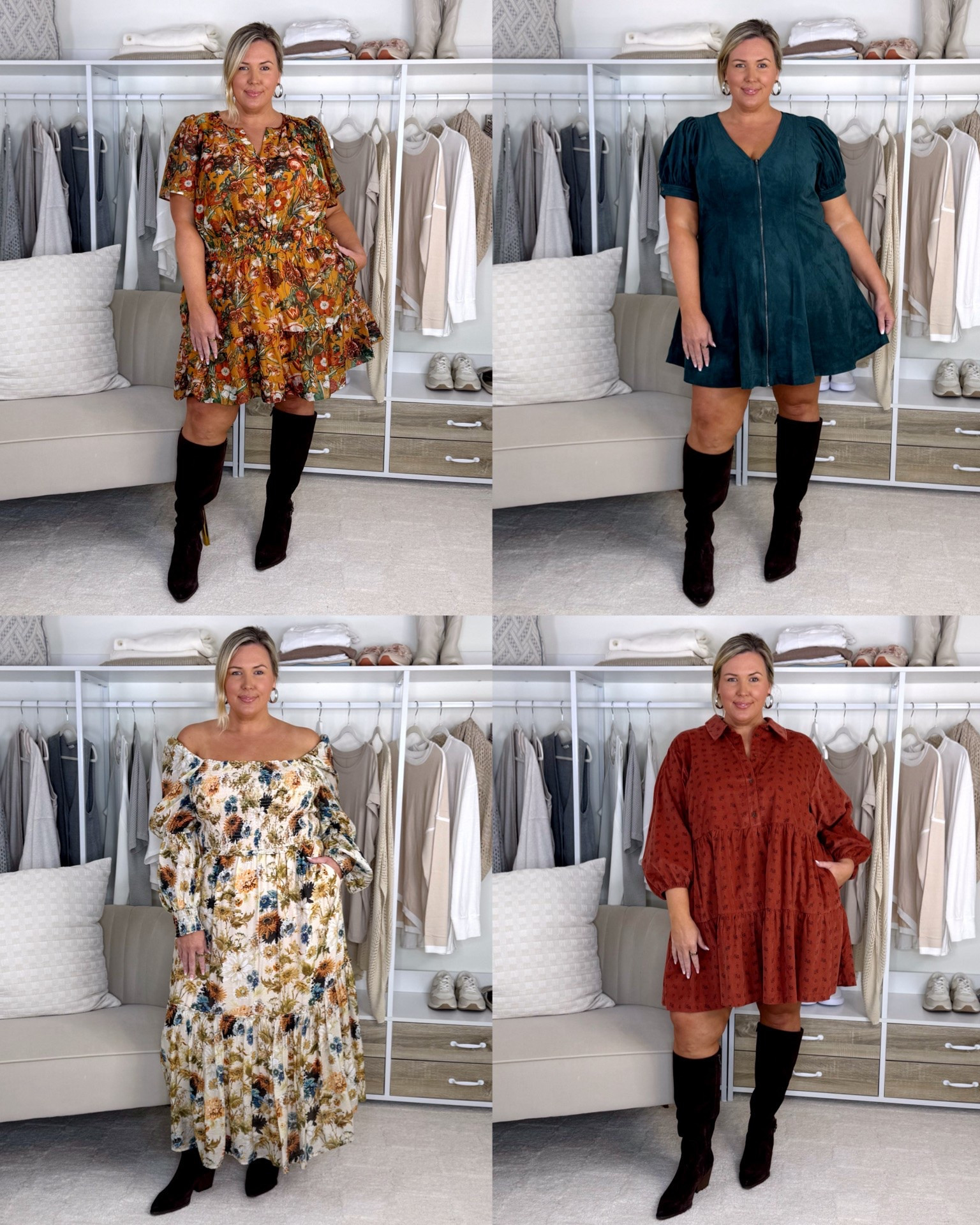 Wearing a size 2x in the dresses! Plus size, outfit inspo, fall fashion, apron belly, mom life

#LTKMidsize #LTKPlusSize #LTKSeasonal
