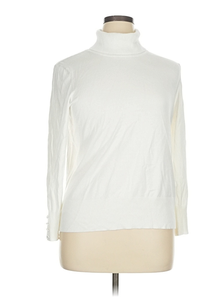 retrology Ivory Turtleneck Sweater Size XL - 62% off | ThredUp (US)