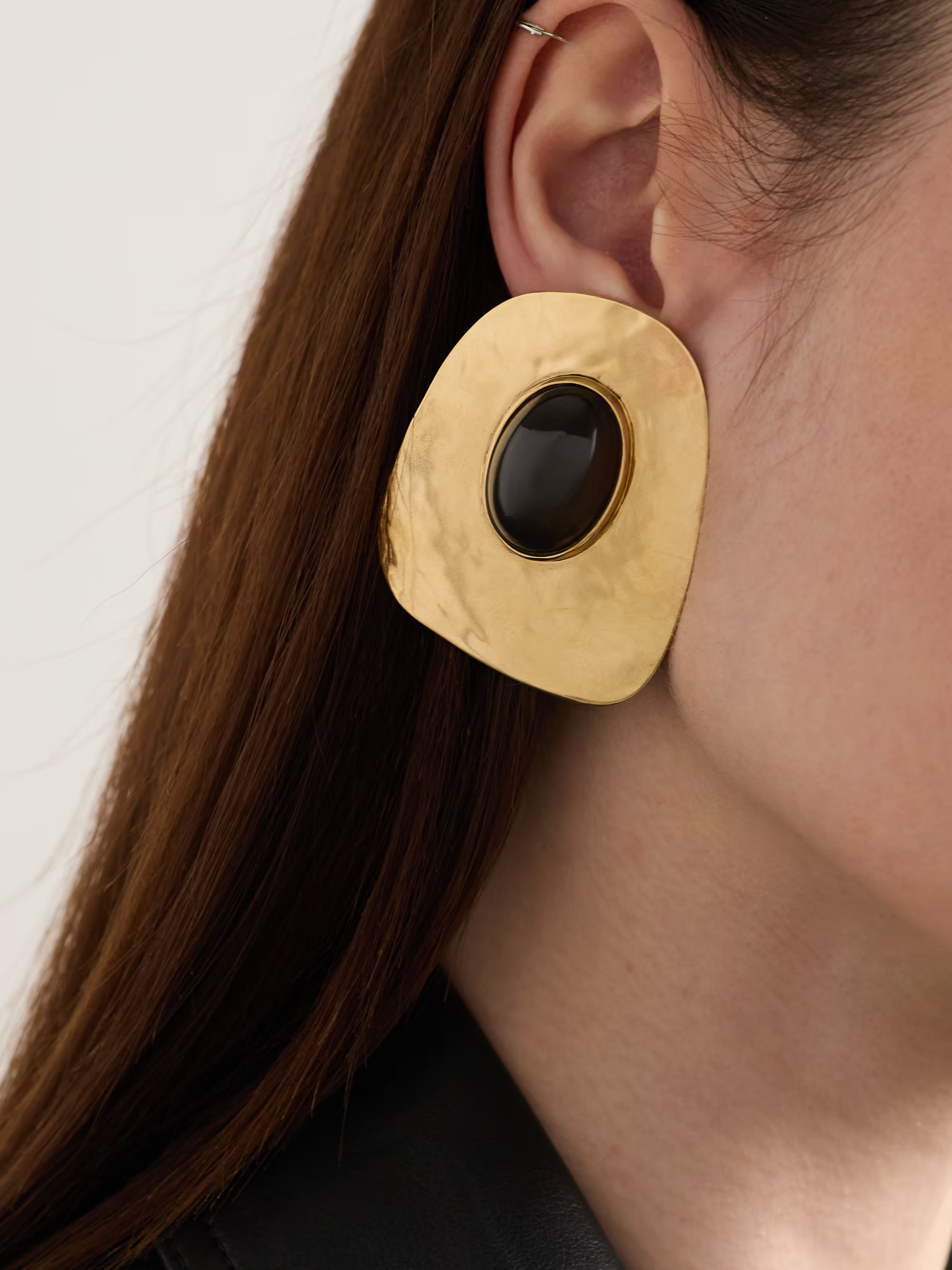 Gold-tone and resin clip earrings | NET-A-PORTER (US)