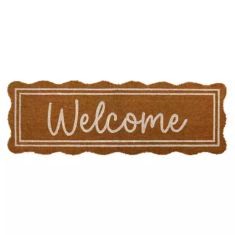 Scalloped Edge Welcome Doormat | Kirklands