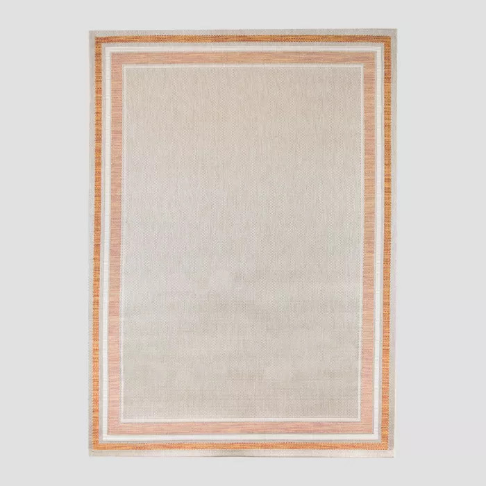 Tonal Border Outdoor Rug - Threshold™ | Target