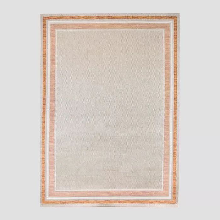 Tonal Border Outdoor Rug - Threshold™ | Target