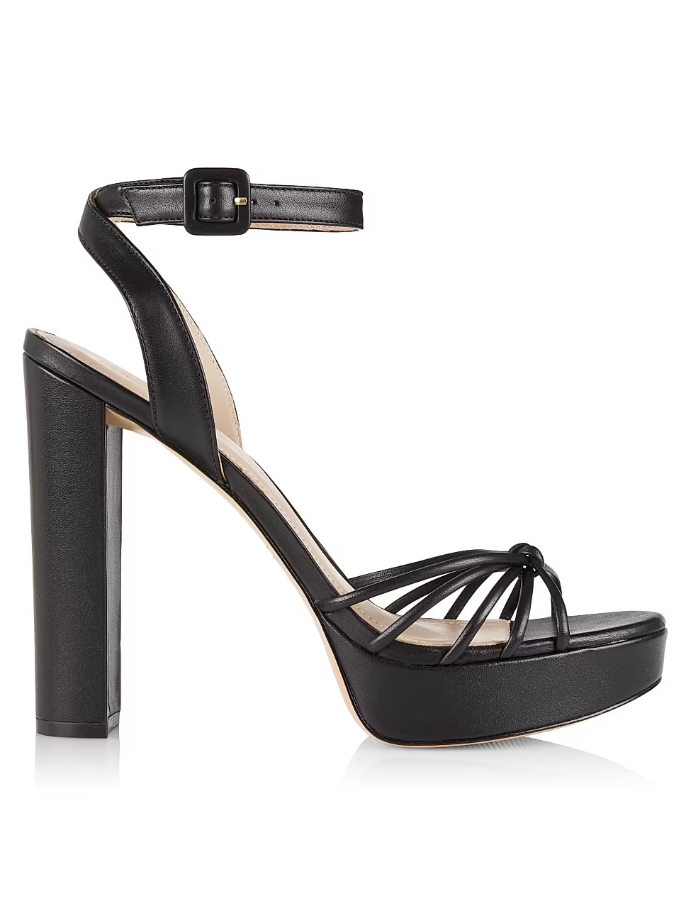 COLLECTION 123MM Leather Strappy Platform Sandals | Saks Fifth Avenue