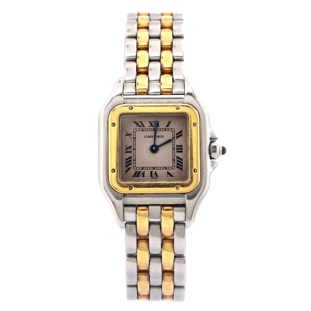 Vintage Panthere de Cartier Quartz Watch Stainless Steel and Yellow Gold 22 | Rebag