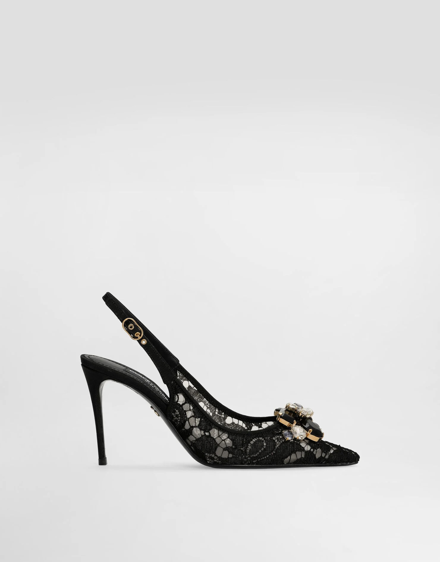 Rainbow lace slingbacks in lurex lace | Dolce & Gabbana US