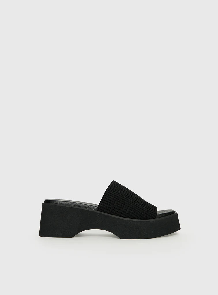 Therapy Nawty Sandals Black | Princess Polly US