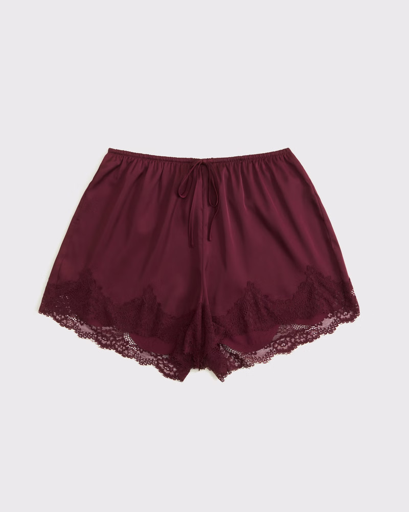 Lace and Satin Sleep Short | Abercrombie & Fitch (US)