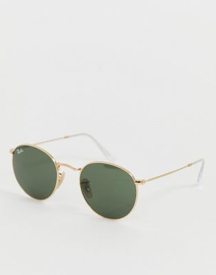Ray-Ban round metal sunglasses 0rb3447 | ASOS UK