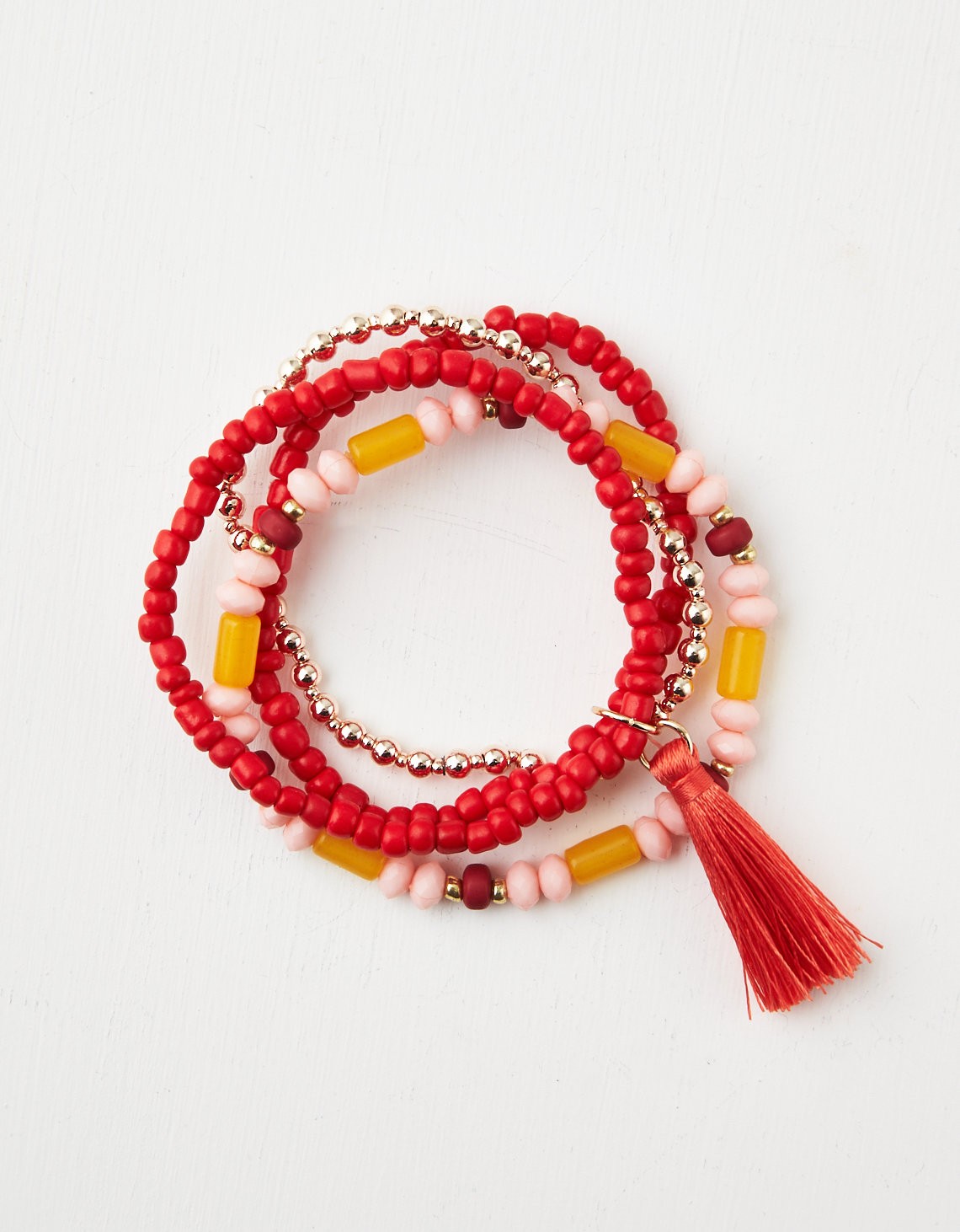 AEO Tassel Bracelet 3-Pack | American Eagle Outfitters (US & CA)