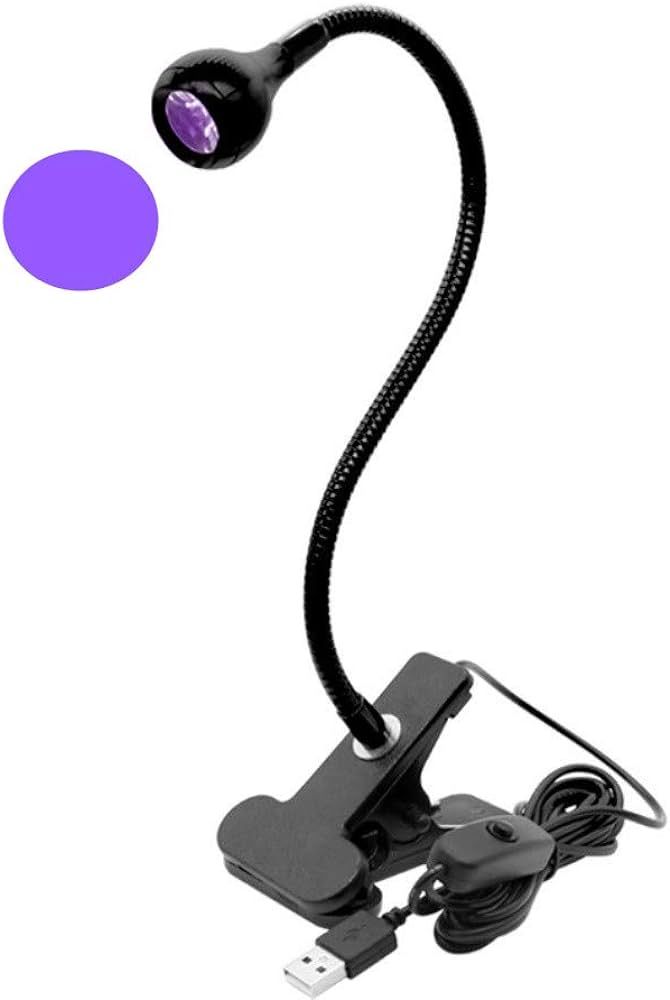 ZOELASS Upgraded Big Chip 395nm UV LED Black Light fixtures with Gooseneck and clamp for UV Gel N... | Amazon (US)