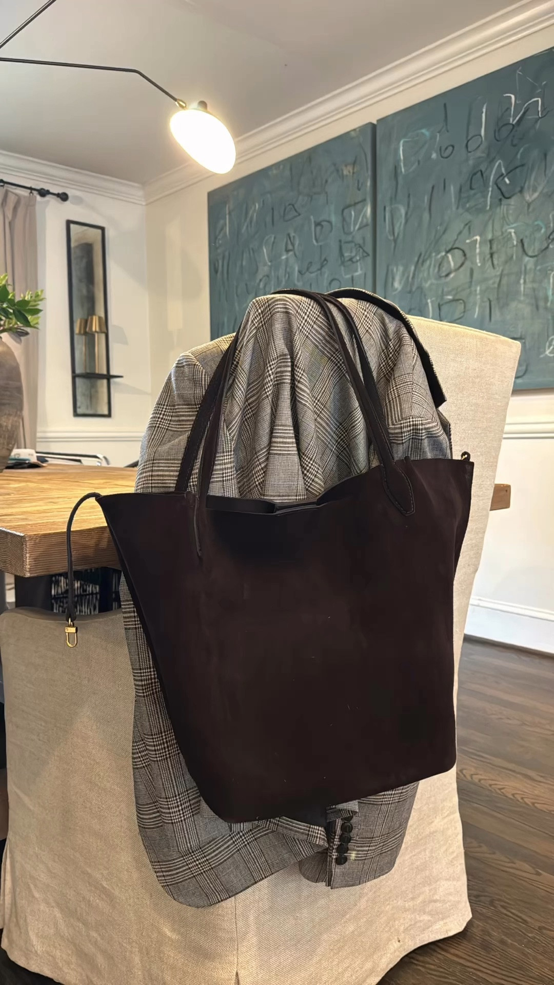 Rich Chocolate Brown Suede Tote!! 
So gorgeous, absolve in black leather and also tan but this color is selling out fast and for good reason!! It’s stunning 


#LTKStyleTip #LTKWorkwear #LTKxMadewell