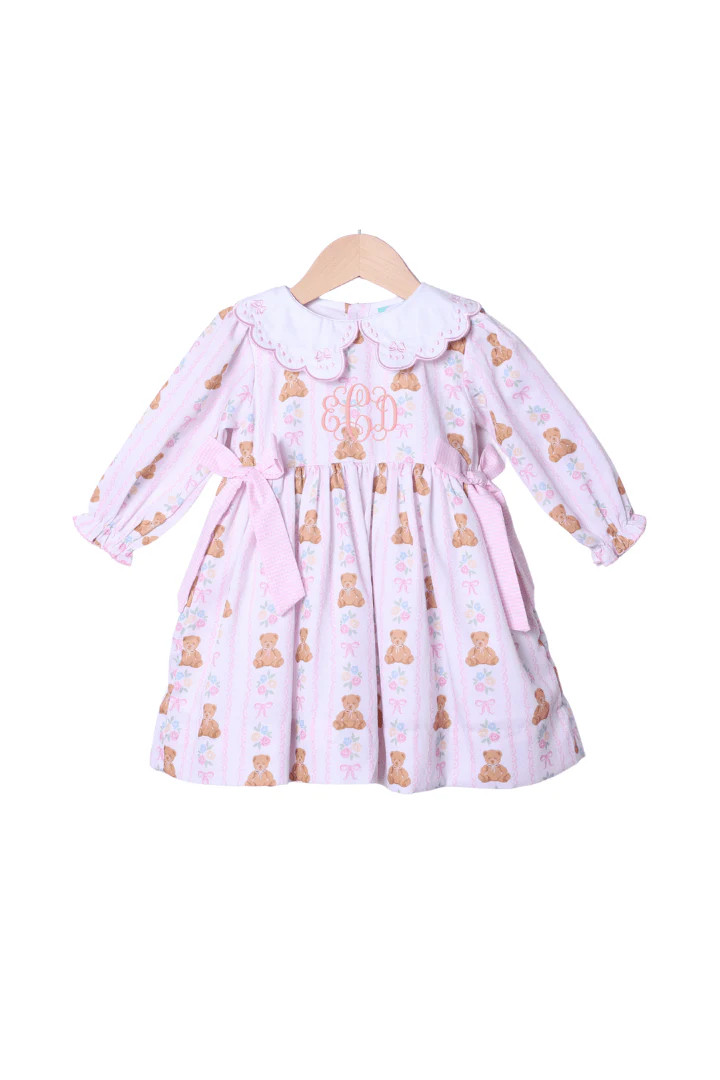 French Knot Beary Sweet Dress | The Smocked Flamingo